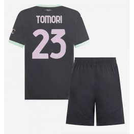 AC Milan Fikayo Tomori #23 Derde tenue Kids 2024-25 Korte Mouw (+ Korte broeken)